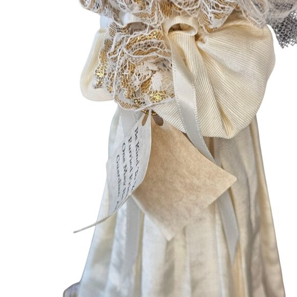 VTG Yellow Lab Golden Retriever Angel Christmas Tree Topper Memorial 90s USA - Picture 4 of 11